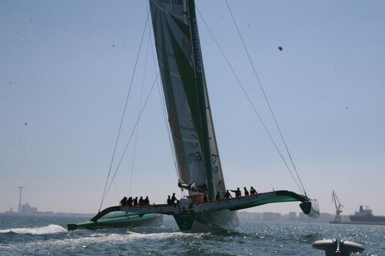 Groupama 3 en navigation