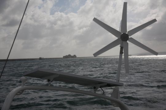 Moyens de charge en électricité sur un bateau