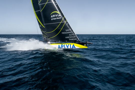 L'IMOCA Apivia © Mx. Horlaville - polaRYSE / Disobey. / Apivia