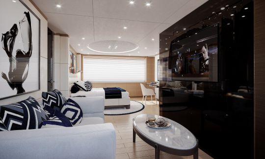 Le salon privé de la cabine propriétaire