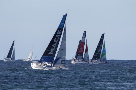 Départ de la 1ere étape de la Solitaire du Figaro 2020 © Alexis Courcoux