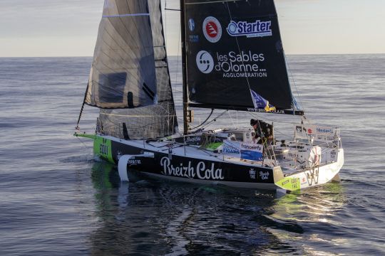 Pétole sur la 1ere étape de la Solitaire du Figaro 2020 © Alexis Courcoux