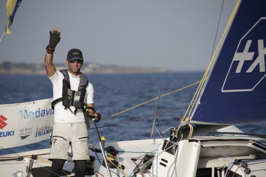 Armel le Cléac'h, vainqueur au classement général © Alexis Courcoux