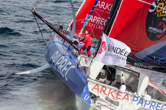 ARKEA PAPREC dans la brise - © Eloi Stichelbaut / polaRYSE / ARKEA PAPREC