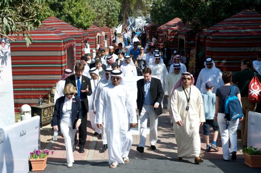 Le village de la course à Abu Dhabi