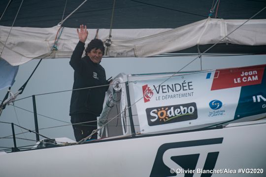 Jean le Cam au départ du Vendée Globe 2020