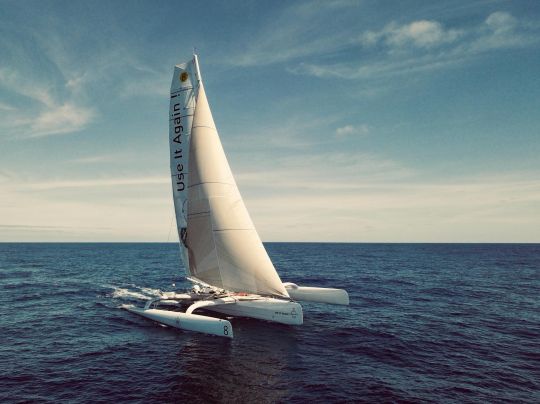 Le trimaran Use It Again ! © IVMovies - Use It Again! 