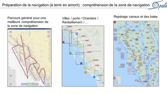 Vision globale de la zone de navigation