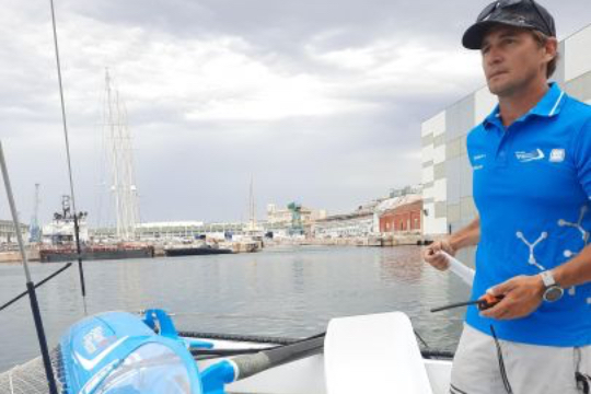 Le skipper Thibaut Vauchel-Camus