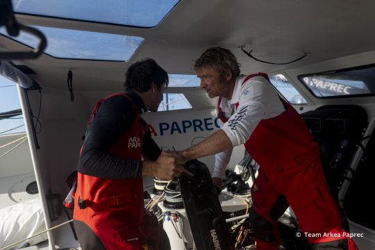 Sébastien Simon et Yann Eliès @ Team Arkea Paprec