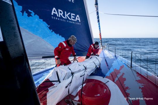 Sébastien Simon et Yann Eliès @ Team Arkea Paprec