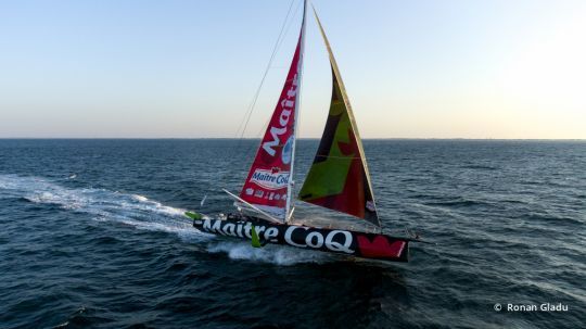 L'IMOCA Maitre Coq, vainqueur du Vendée Globe 2020