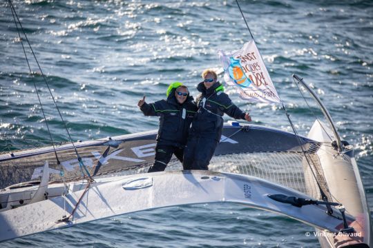 Le duo Quentin Vlamynck et Lalou Roucayrol