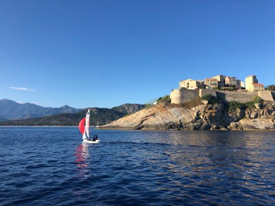 Arrivée devant la Citadelle de Calvi