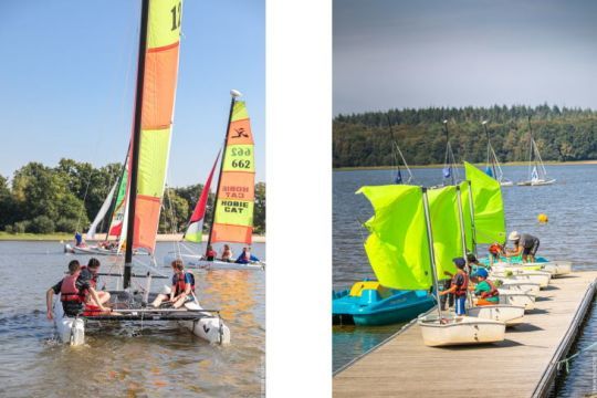 Tous les voiliers sont les bienvenus sur l'Etang de Boulet