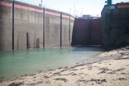 Après l'écluse du barrage sur la Rance (Photo : Olivier Tourchon)