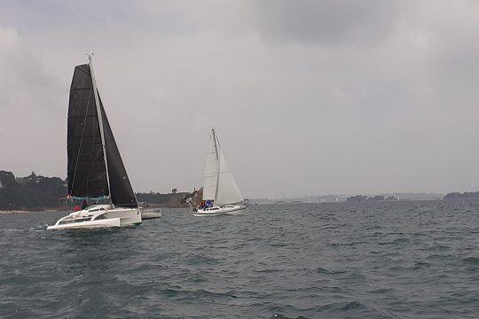 Monocoque et Multicoque en baie de Morlaix