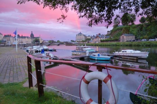 Le port de plaisance de Chateau Gontier (Photo : Christian Laigle)