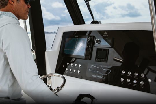 Grande console de pilotage