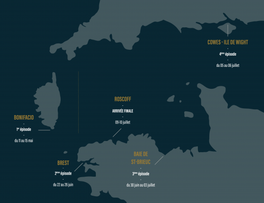 Le parcours du Pro Sailing Tour saison 2