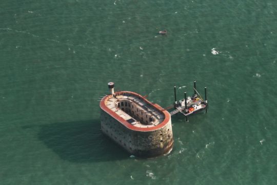 Fort Boyard vu du ciel (Photo : Jean Philippe Rickaert)