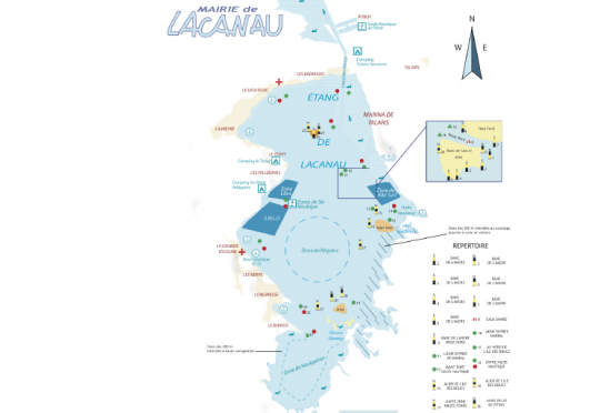 Carte des zones de navigation