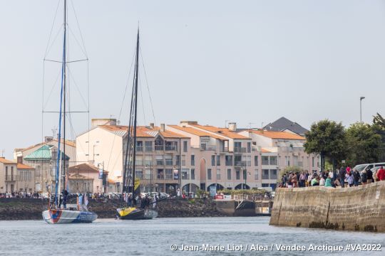 Sortie du chenal des Sables d'Olonne