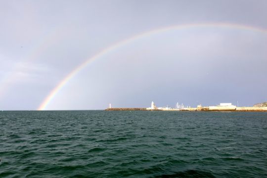 Le port de Howth après l'averse