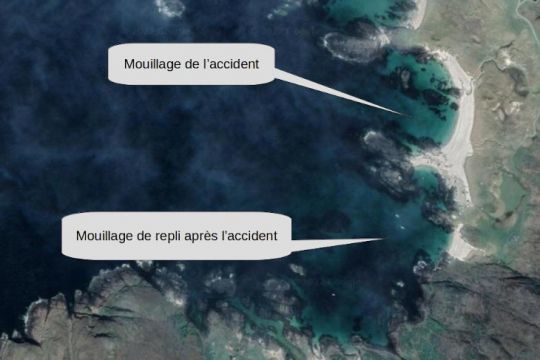 Sanna bay en Ecosse, le lieu de l'accident