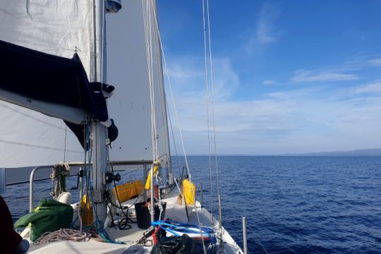 Arthur au départ d'Ecosse, direction l'Ouest de l'Irlande