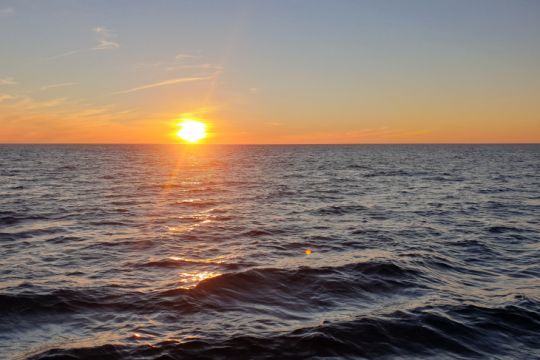 Coucher de soleil au nord de l'Irlande