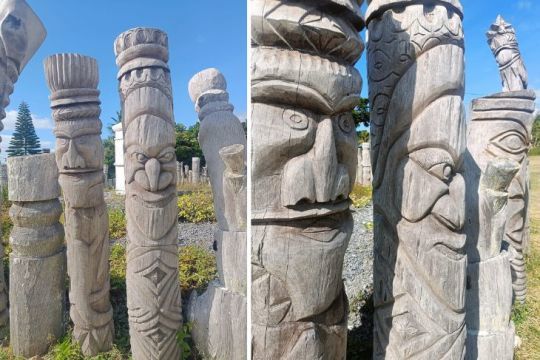 Totems, baie de Saint-Maurice ©Julie Leveugle