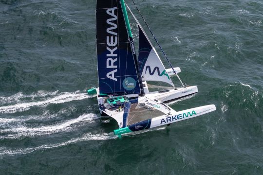 L'Ocean Fifty Arkema prêt à prendre le départ de la Route du Rhum © Vincent Olivaud / Arkema Sport 