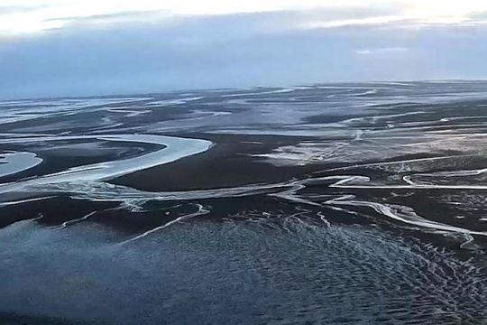 La baie des Veys à marée basse