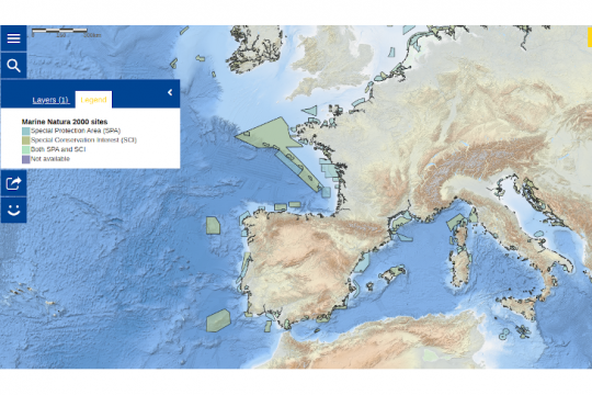 Une carte sur les zones Natura 2000