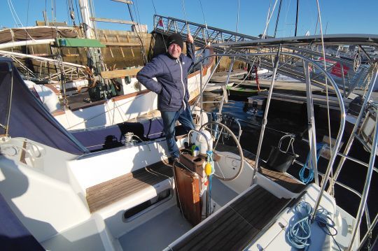 Jean-Jacques dans son cockpit