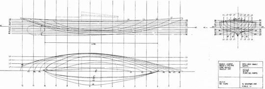 Plan de formes de Vétille (relevé par les élèves du DPEA de Nantes)