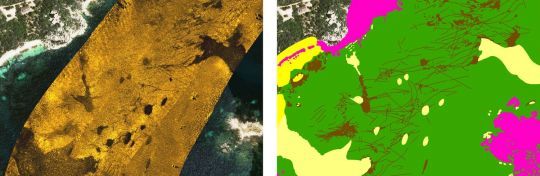 Les relevés du sonar vs les données cartographiées