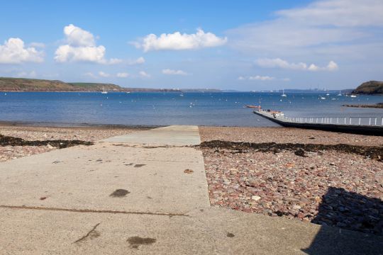 La cale et le ponton de débarquement de Dale, Milford Haven