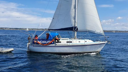 Le Westerly Konsort d'Anne-Hélène en navigation