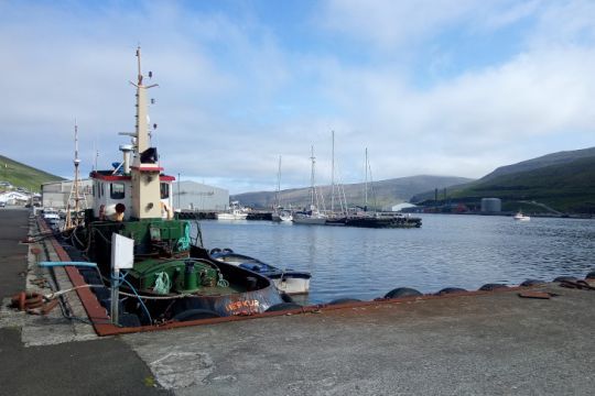 Le port de Vagur sur l'île de Suduroy