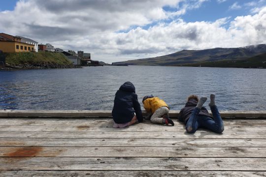 Un fjord de l'île de Suduroy, Féroé