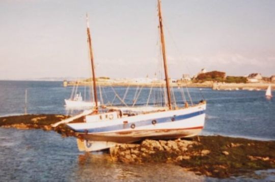 L'Ar Zénith échoué à Roscoff © AFL Ar Zénith