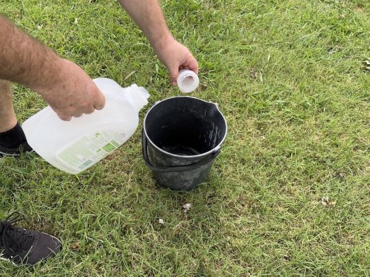 soak your lines in soapy water