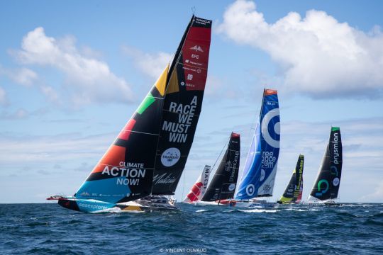 DÃ©part de The Transat CIC, premiÃ¨re course qualificative de 2024 Â© Vincent Olivaud