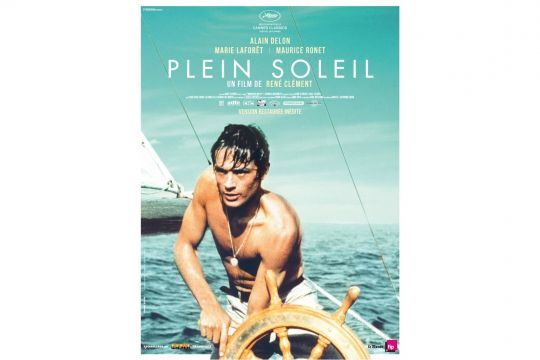 L'affiche du film Plein Soleil qui a rendu le voilier cÃ©lÃ¨bre