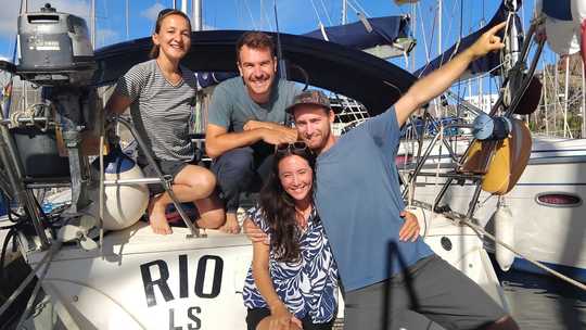 Départ de Rio de la Gomera avec un équipage plein de rêves et de projets