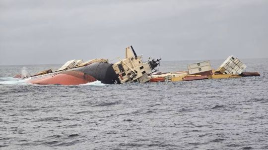 Le MSC Elba 3 avait chaviré au large de l'Inde