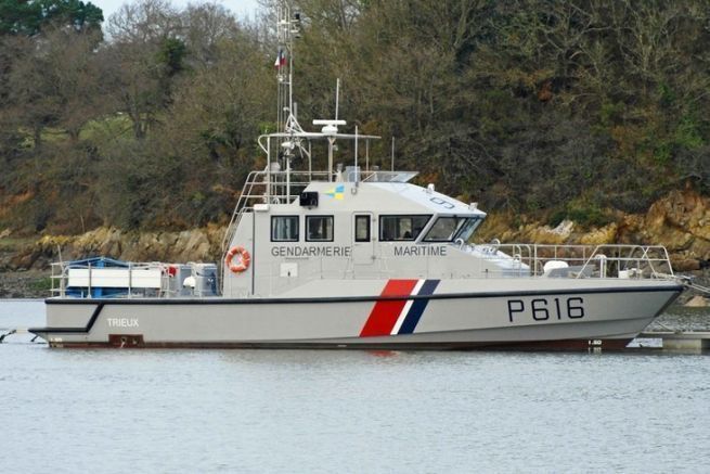 Vedette P616 Trieux de la Armada Francesa a disposición de la Gendarmería Marítima de Saint Malo