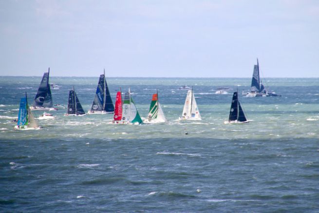 Comienza la carrera ocenica en la Transat Jacques Vabre